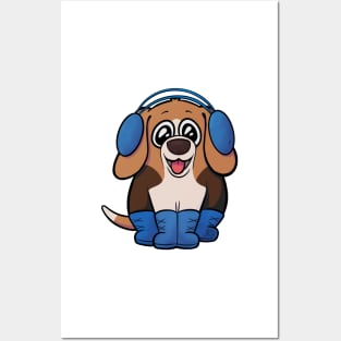 Winter Beagle Posters and Art